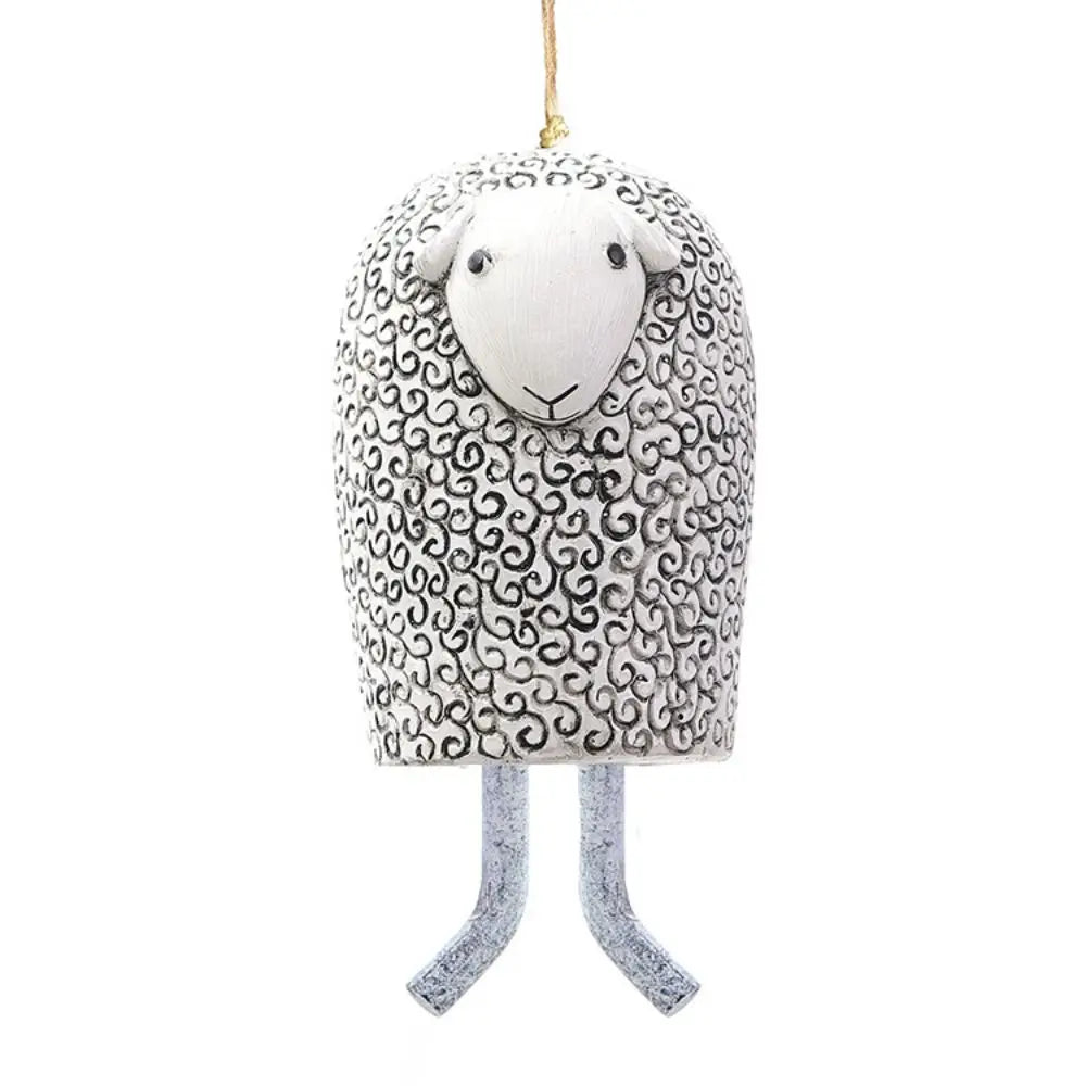 Resin Pet Wind Chime — Cute Animal Garden Pendant | Rural Home Decoration & Festival Gift Craftsmanship
