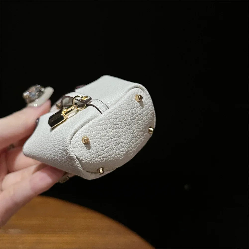 New Mini House Small Bag – Handheld Portable Bluetooth Earphone Bag, Zero Wallet, and Multifunctional Hand Rope Pouch