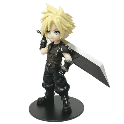 Anime 11-12cm Final Fantasy Figure Set – Cloud, Tifa, Aerith & Zack PVC Collectible Toy