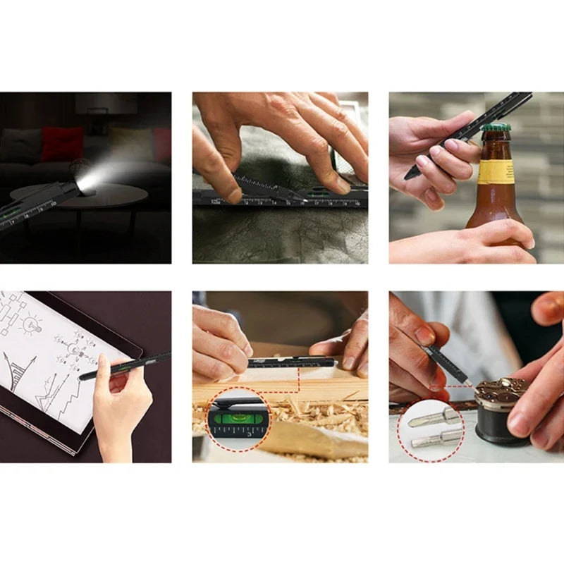 9-in-1 Multi-Tool Pen — Multifunctional Writing Gadget, Perfect Christmas Gift for Men