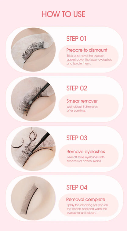 NATUHANA Eyelash Extension Jelly Remover – Fast, Safe, Non-Irritating Gel Glue Remover for Makeup