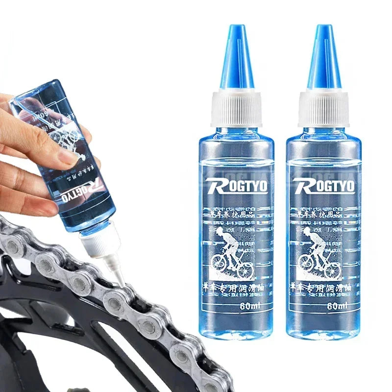 60ML Bicycle Chain Lubricant - Dry Lube Waxy Maintenance Oil for Long-Lasting Bike Chain Care, MTB & Road Bike Accessory