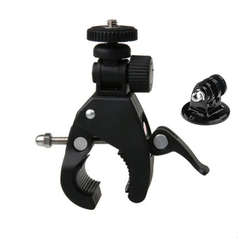 Handlebar Mount Bracket for GoPro & Action Cameras — Bike & Motorcycle Holder for GoPro 12/10/9/8/5, DJI, Insta360, SJCAM