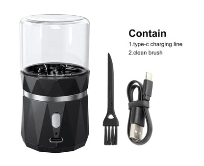 SMO Portable Electric Tobacco & Herb Grinder – Dry Grass Crusher Machine with Intelligent Touch Smoke Prevention