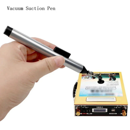 Vacuum Suction Pen Kit - IC SMD Pickup Tool with 3 Suction Cups for Electronics Repair and Desoldering