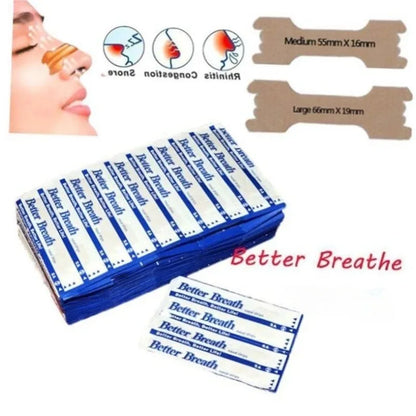 100/200/300PCS Nasal Breathing Strips — Anti-Snoring Nose Patch for Better Sleep and Easier Breathing
