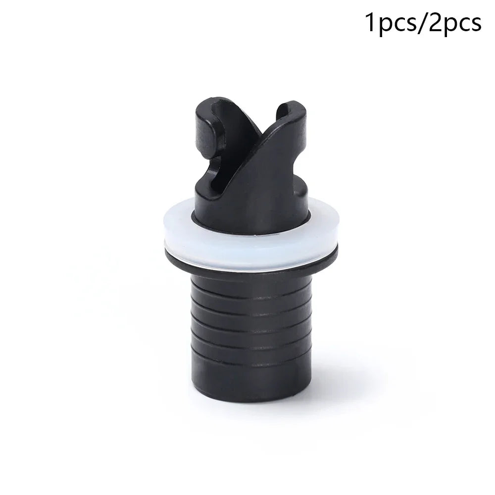 Water Sports Inflatable Boat Connector – PVC Nylon Air Valve Caps, Screw Hose Adapter & Raft Foot Pump for Fishing Kayak Accessories
