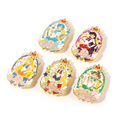 Sailor Girl Cartoon Brooch – Cute Moon & Stars Enamel Pin for Bags, Clothes & Jewelry