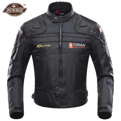 DUHAN Windproof Motocross Jacket & Pants for Men – Wear-Resistant Motorcycle Gear with Body Armor, Winter Moto Clothing