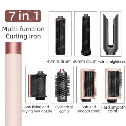 7-in-1 Multifunctional Hair Styling Set – Curling Iron, Hair Dryer & Straightener for Salon-Quality Home Styling