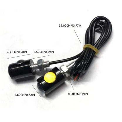 2PCS Motorcycle LED Eagle Eye Lights – Super Bright Turn Signal & Rear Tail Brake Lamps