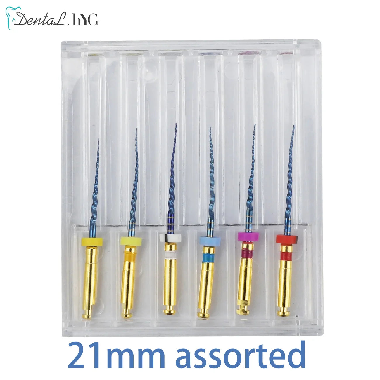 Dental SX-F3 Blue Nitinol Rotary Files – Endodontic Root Canal Engine Tool for Dentistry