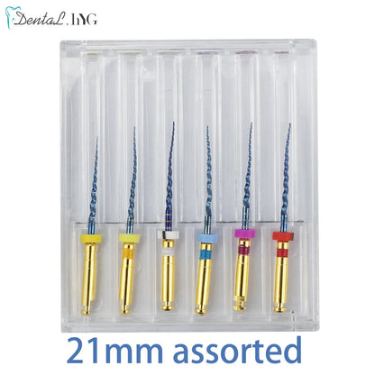 Dental SX-F3 Blue Nitinol Rotary Files – Endodontic Root Canal Engine Tool for Dentistry