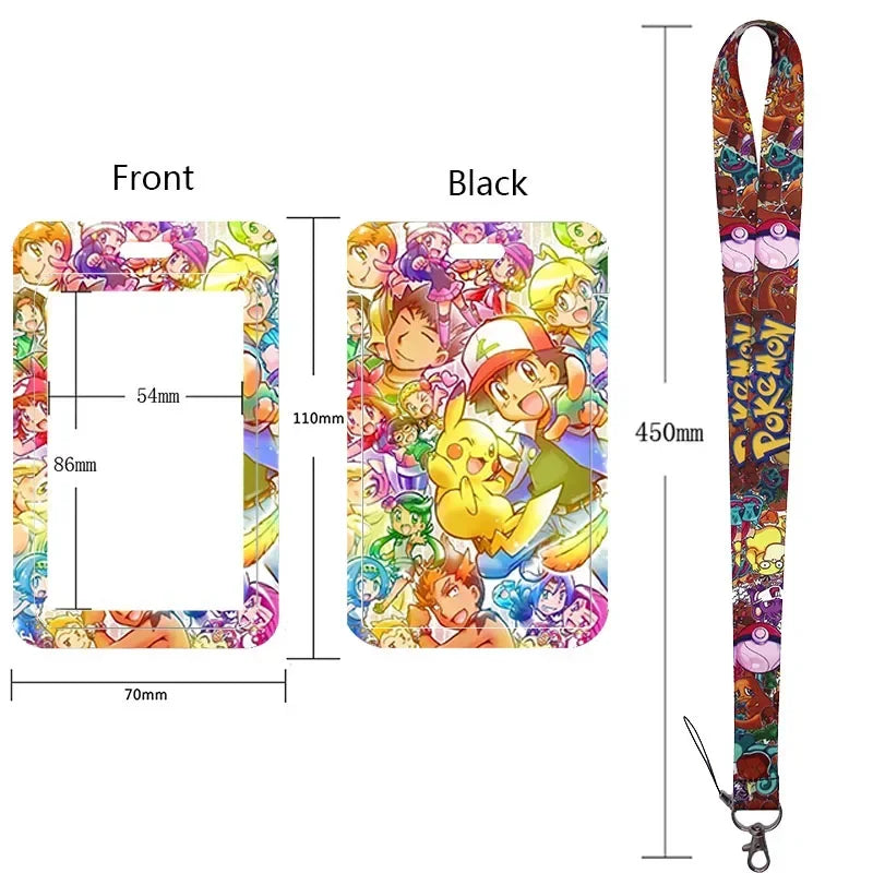Pikachu Neck Strap Lanyard for Keys – ID Badge Holder, Keychain, Key Rings, Fashion Accessory Gift