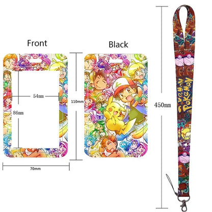 Pikachu Neck Strap Lanyard for Keys – ID Badge Holder, Keychain, Key Rings, Fashion Accessory Gift