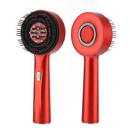 Electric Vibration Massage Comb – Red Light Therapy Scalp Brush with Hair Growth Massage & Anti Hair Loss Oil Applicator