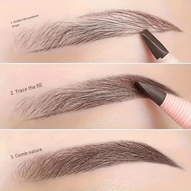 Tear-Off Pull Line Eyebrow Pencil – No Sharpening, Natural Color, Sweat & Smudge Proof Eyebrow Pencil