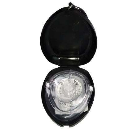 Professional CPR Breathing Mask with One-Way Valve — Reusable First Aid Rescue Tool