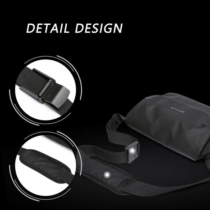 Waterproof Messenger Bag for Men – Multi-Function Anti-Theft Crossbody Sling Bag for Travel and Business