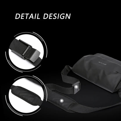 Waterproof Messenger Bag for Men – Multi-Function Anti-Theft Crossbody Sling Bag for Travel and Business