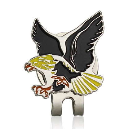 Golf Ball Marker with Hat Clip – Magnetic Alloy Marker, Tiger Putter Flog Glass & Lucky Clover Gift for Golfers