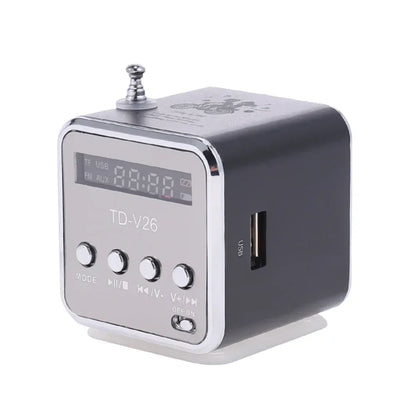 VIKEFON TD-V26 Mini Portable Bluetooth Speaker — TF Card, FM Radio, AUX Stereo Music Player for Outdoor & Party Use