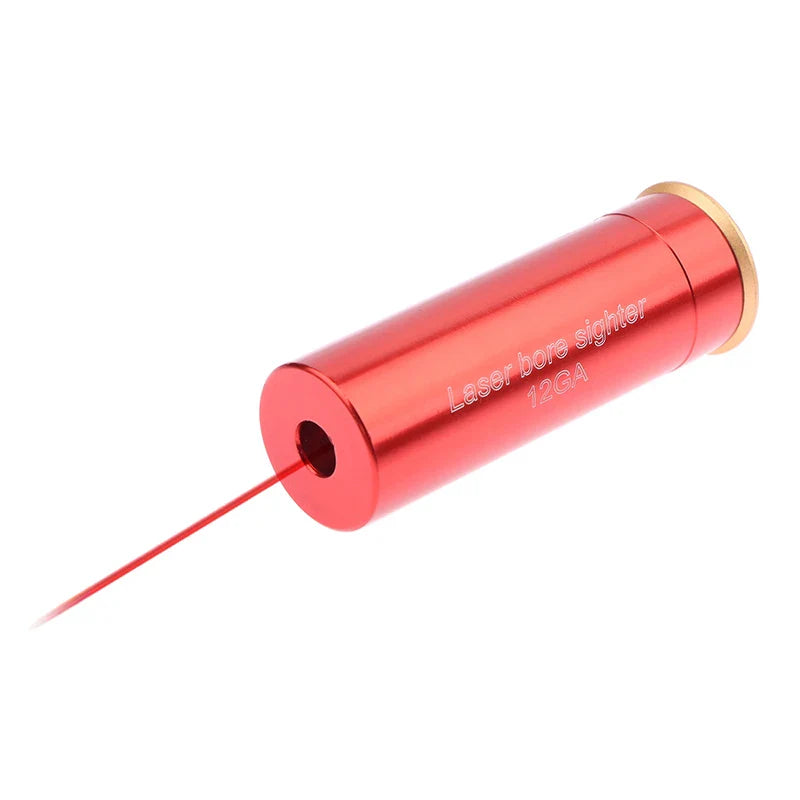 Red Laser Bore Sighter Calibrator Gauge — Copper Boresight Sight for Accurate Range Finding