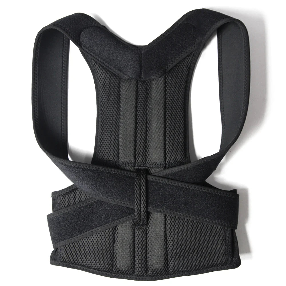 Alloy Bar Posture Corrector – Scoliosis Back Brace Spine Corset with Shoulder Therapy Support, Orthopedic Posture Correction Belt