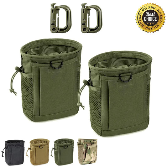 Molle Dump Pouch – Adjustable Hunting Magazine Recovery Bag, Ammo Belt Waist Fanny Pack, Holster Bag