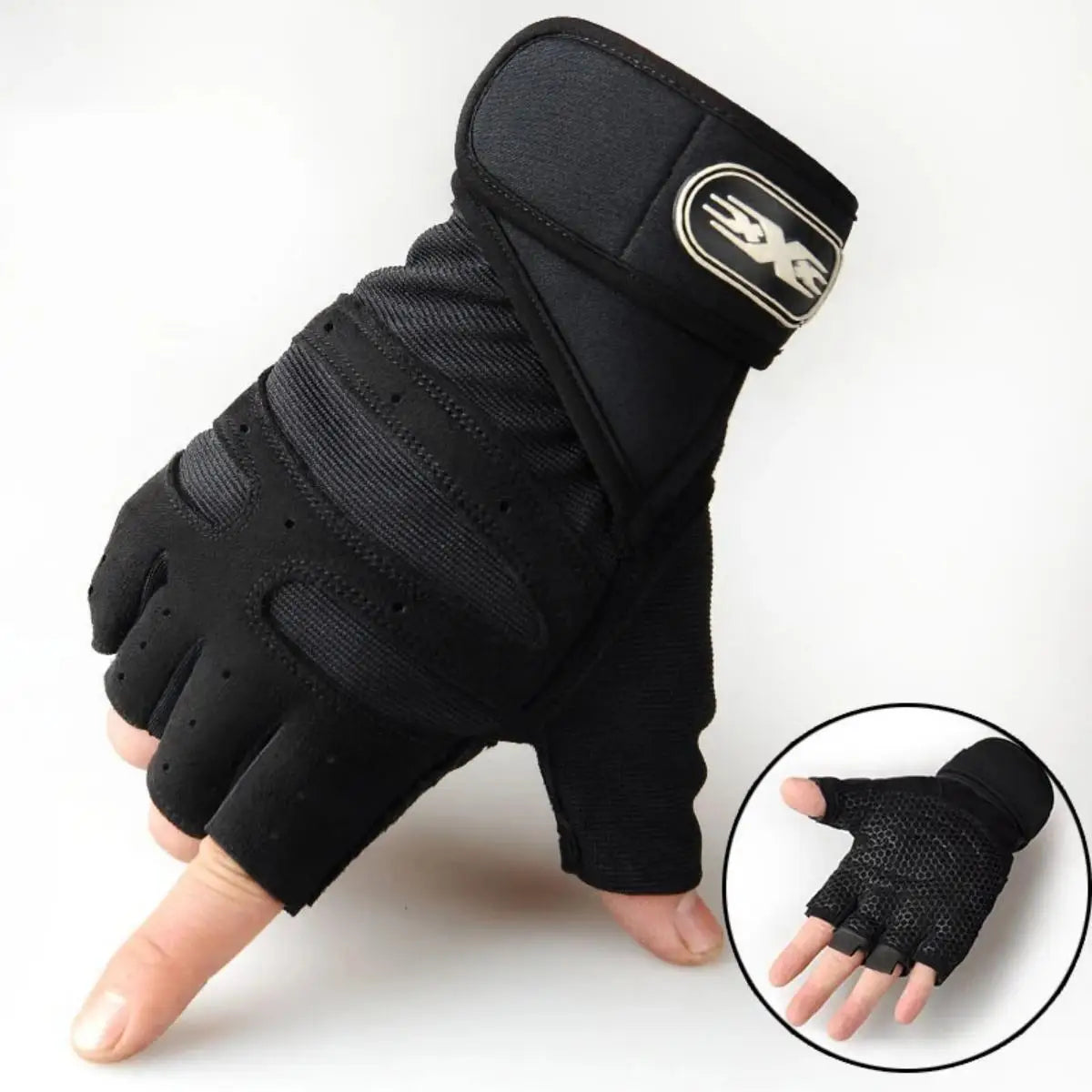 Gym Gloves - Shockproof Weightlifting & Fitness Gloves with Wrist Support for Men and Women