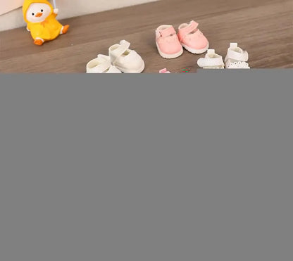 17cm LABUBU Cotton Doll Shoes - Casual Sports Footwear for Dolls, Accessories for Labubu Outfits (Only shoes)