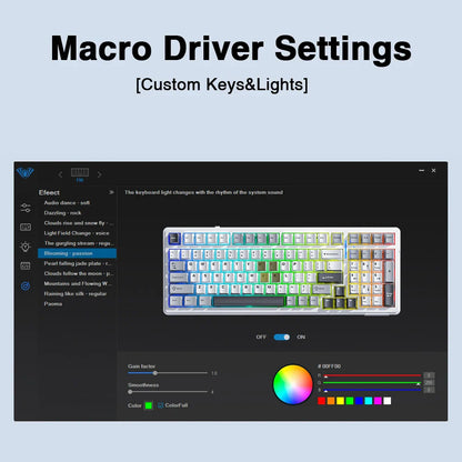 AULA F99 99-Key Gaming Mechanical Keyboard – Wired, 2.4G Wireless, Bluetooth, Hot-Swappable PBT Gasket RGB for Gaming & Typing
