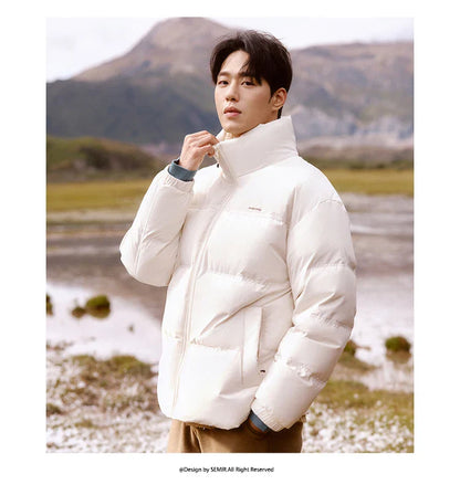 Semir 2024 Winter Down Jacket – Windproof, Waterproof Puffer Coat for Men and Women, Cold-Proof Outerwear for Couples