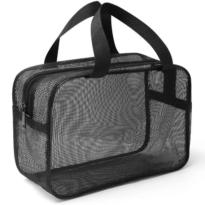 New Mesh Bathing Bag – Portable Shower Toiletry Pouch for Travel Makeup Storage & Bath Essentials
