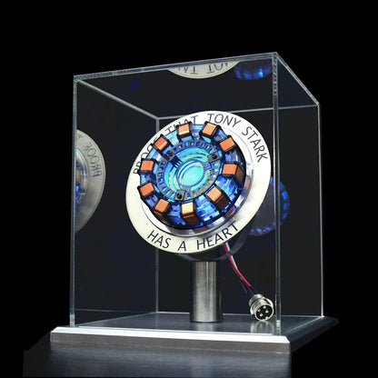 Avenger Iron Man Mk1 Arc Reactor - Tony Stark Heart of Mark LED Light Model, 1:1 Cosplay Chest Lamp, Superhero Toy for Kids