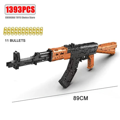 AK47 & AWM Sniper Gun Building Block Set – Military MOC Model Toy for Boys Holiday Gift