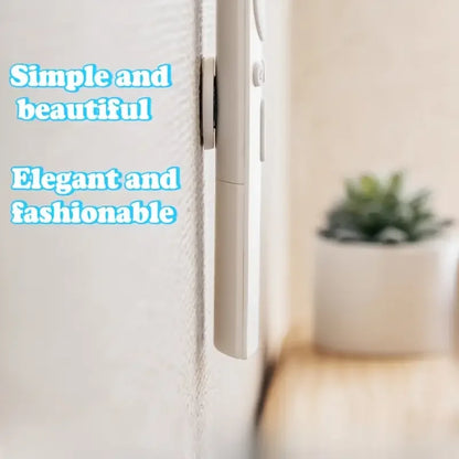 3PCS No-Drill Magnetic Remote Holder – Wall Mount Organizer for TV, AC & DVD Remotes, Space-Saving White Design