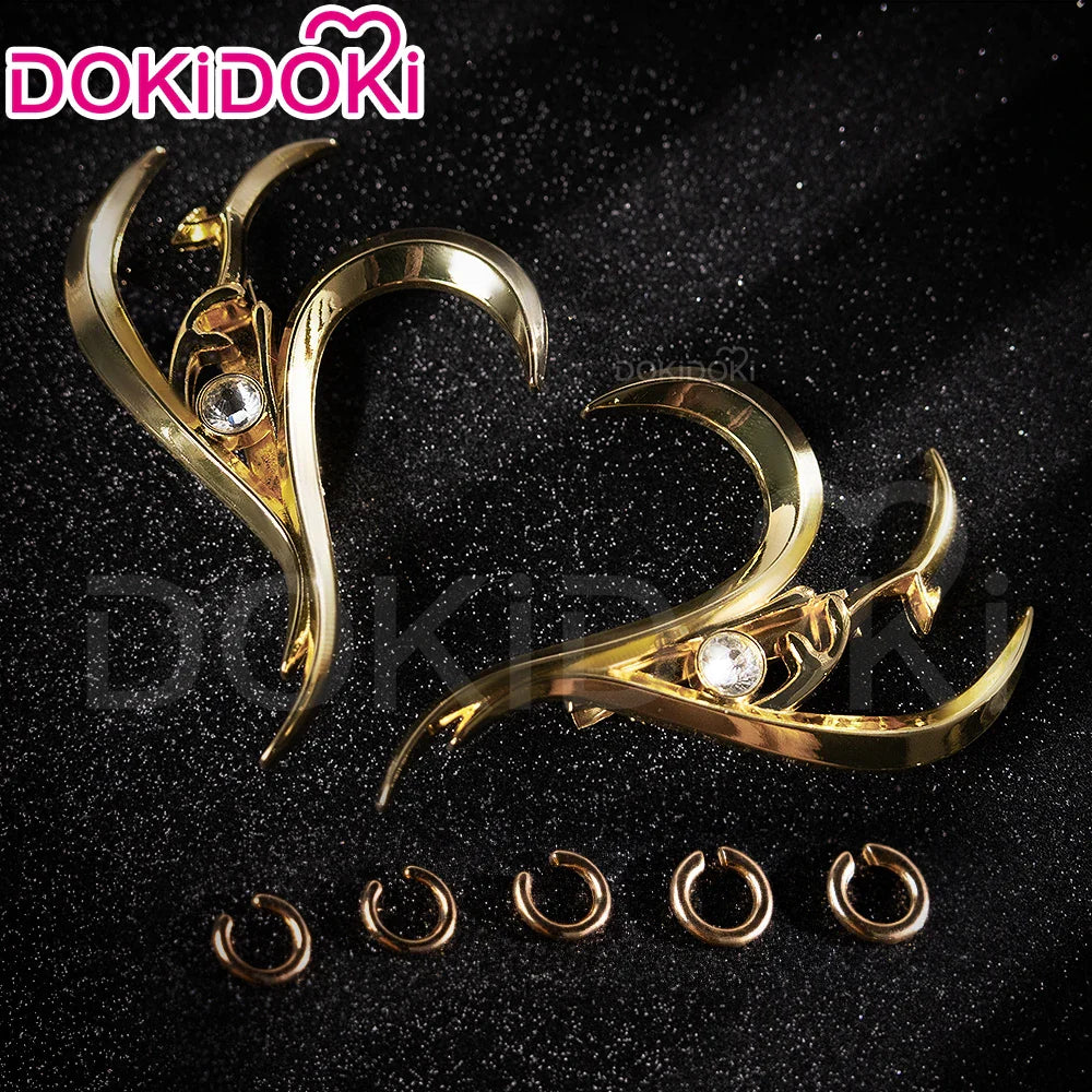 Rumii Miraa Zoeyy Cosplay Earrings — DokiDoki Metal Headwear for Halloween & Costume Accessories