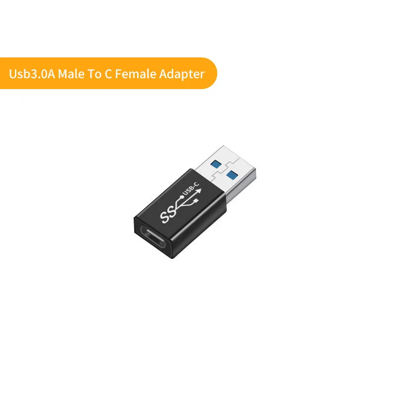 USB C 3.0 Adapter - Type C Male to USB 2.0 Female Converter for Mobile Phones, PC Laptops & Devices