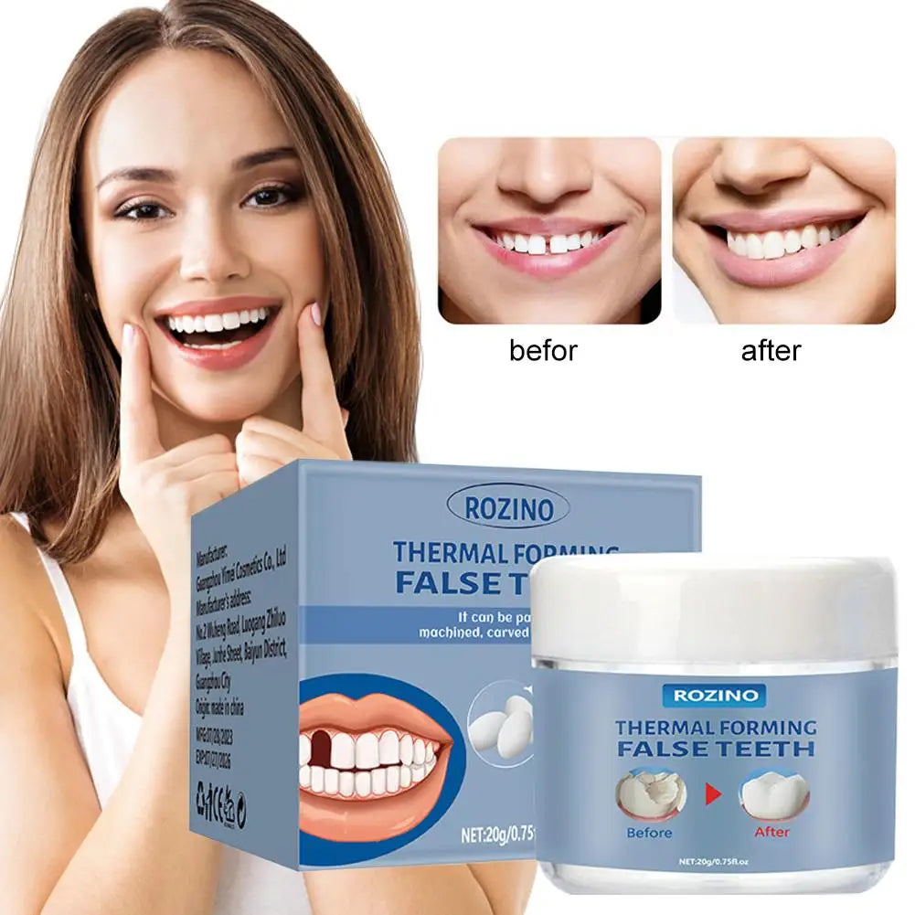 Moldable False Teeth Repair Kit – Tooth Granules & Beads for Temporary Filling, Broken Tooth Fix, Thermal Fit Q6N2