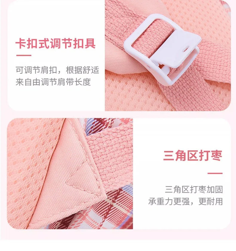 Ergonomic Spine-Protecting School Backpack | Large Capacity, Lightweight Waterproof Bag for Elementary Girls