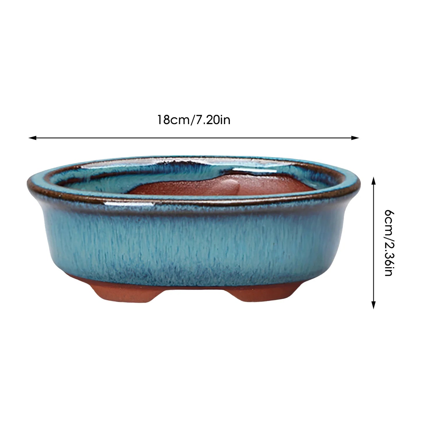 Ceramic Flower Pot with Drainage Hole - Lily Style Succulent & Orchid Planter for Home and Garden