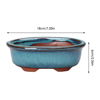 Ceramic Flower Pot with Drainage Hole - Lily Style Succulent & Orchid Planter for Home and Garden