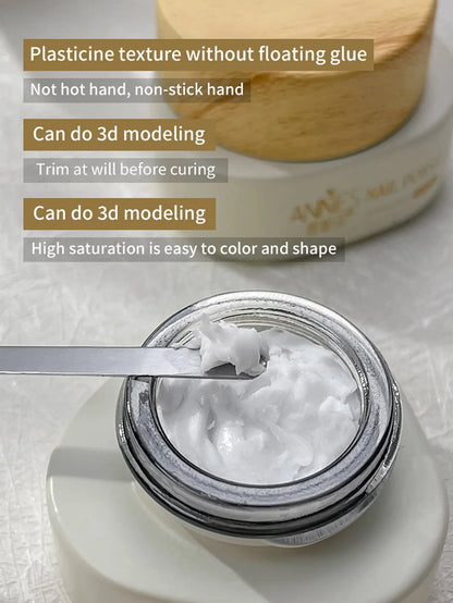12ml Thick Light Carving Glue – Soft Candy Gel for Ice Flower Style, Non-Washable Armor Oil Glue for Nail Salon Use