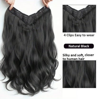 Invisible Long Wave Synthetic Hair Extensions – Fuller, Natural-Looking Strands for a Confident Hairstyle Design