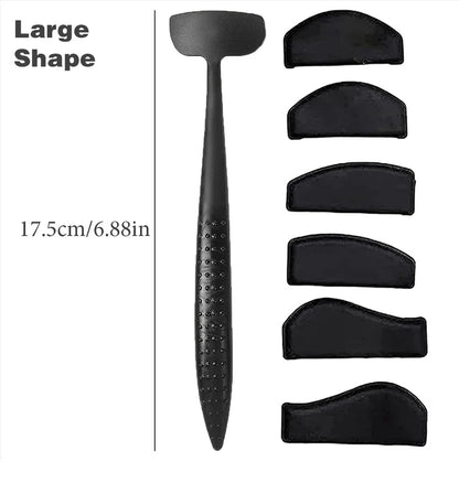 6 in 1 Crease Line Kit - Silicone Eyeliner Template for Precise Eyeshadow Cut Crease, Black Eye Makeup Stencils for Women