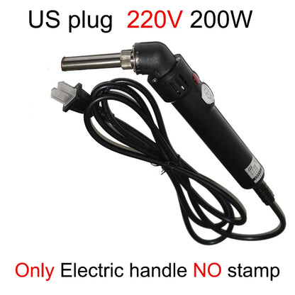 Handheld Copper Hot Stamping Machine – Electric Branding Iron for Wood, Leather & Cake DIY Crafts