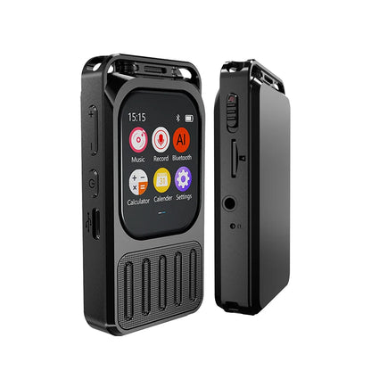 Vandlion V78AI Touchscreen Voice Recorder — Digital Audio & Video Player with 5.3" Display, Bluetooth, and Voice-to-Text Translator