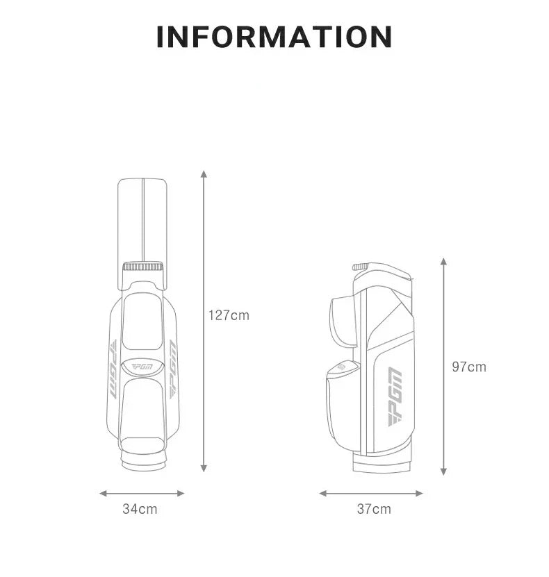 PGM Golf Bag QB134 – Multi-Function Waterproof Anti-Collision Large Capacity Travel Bag