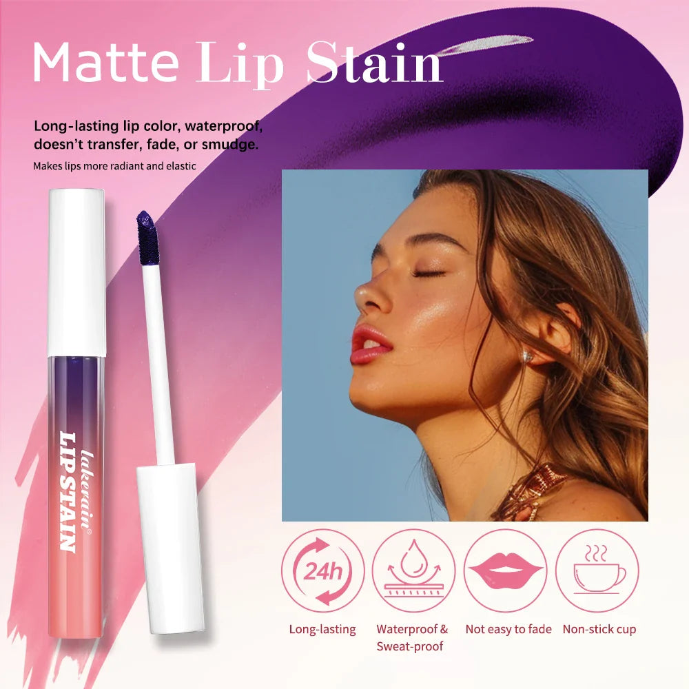 Blading Lip Gloss Peel & Stick Set – Long-Lasting, Waterproof, Pink, Transfer-Resistant Natural Lip Gloss for Women
